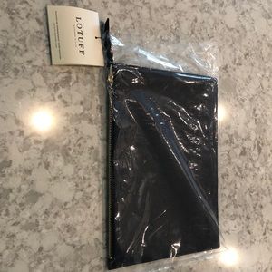 LOTUFF Indigo leather iPad pouch